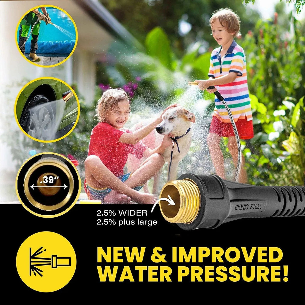 Bionic Steel Pro Garden Hose, 100'