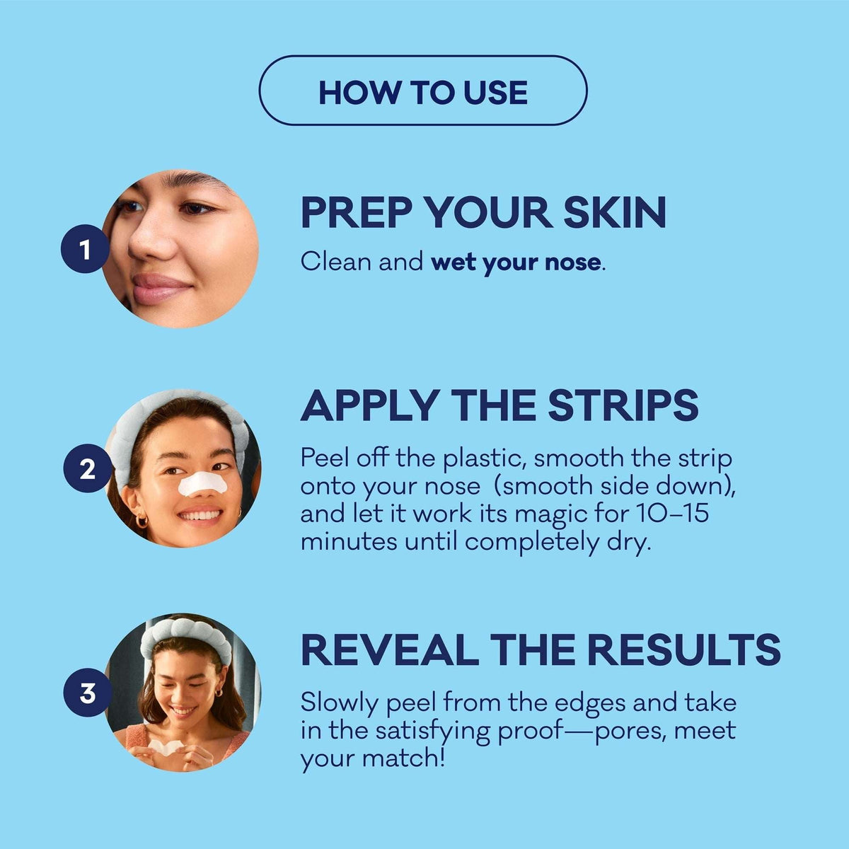 Biore Deep Cleansing Pore Nose Strips, Original, Blackhead Remover Strips, Oil Free, 14 Ct