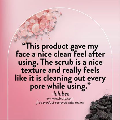 (3 PACK ) Biore Purify & Reset Daily Cleanser, Charcoal and Rose Quartz Face Wash, 6.77 oz