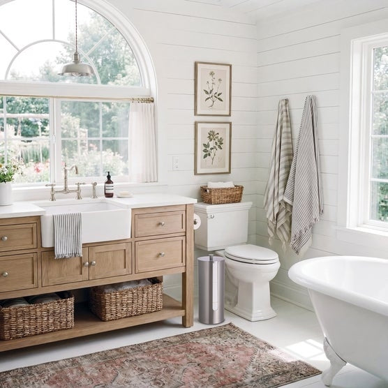 BirdRock Home Metal Toilet Paper Storage