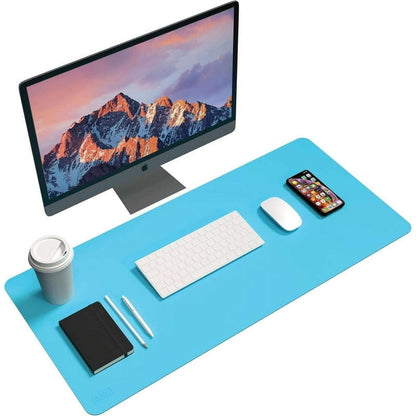 BLACK+DECKER Faux Leather Keyboard and Mouse Desk Mat, Office Desk Accessories, Protective Office Desk Decor Men, Women, Teens, Desk Pad Mat for Gaming, Work from Home, Office, Desk Organizers