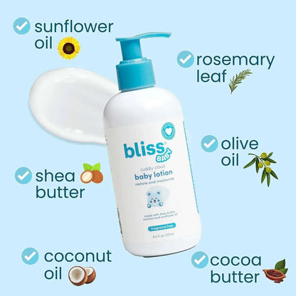 Bliss Baby Bath Bundle, 2-in-1 Shampoo + Body Wash & Lotion, 8 fl. oz., 2 pk.