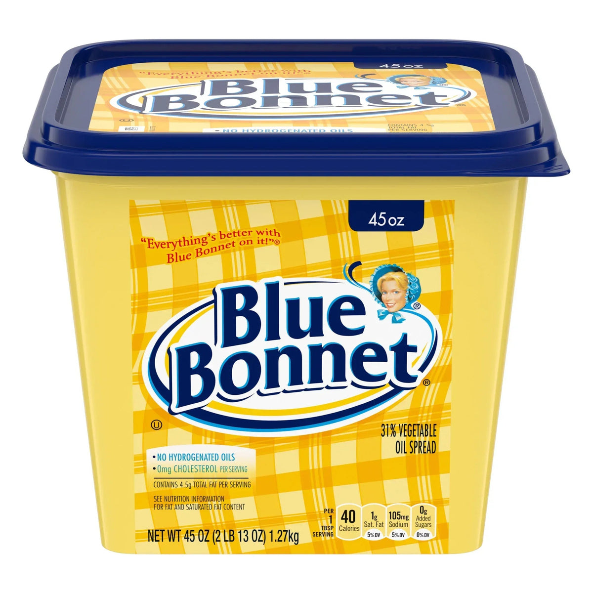 Blue Bonnet Vegetable Oil Spread, 45 oz