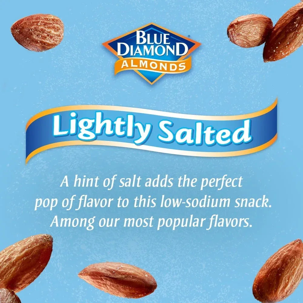 Blue Diamond Almonds, Lightly salted, 100 calorie packs - 12 Ct