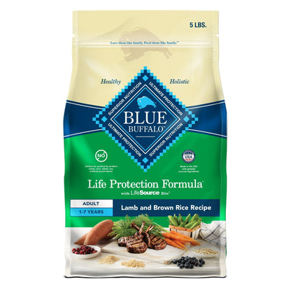 Blue Buffalo Life Protection Formula Adult Dry Dog Food, Lamb & Brown Rice