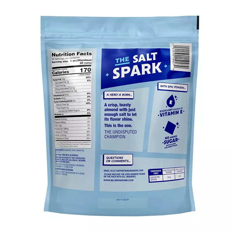 Blue Diamond Lightly Salted Almonds, 32 oz.