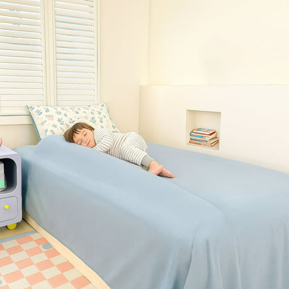 Bluestone Toddler Bed Bumper for Twin, Full, Queen, and King Beds (White)