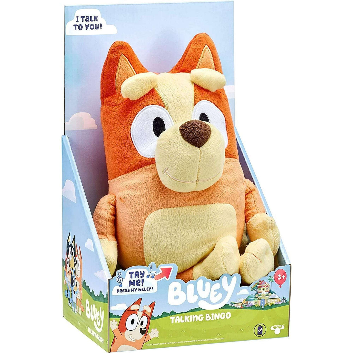 Bluey, Talking Bingo 12 inch Plush, Toys for Kids 3-6 Years