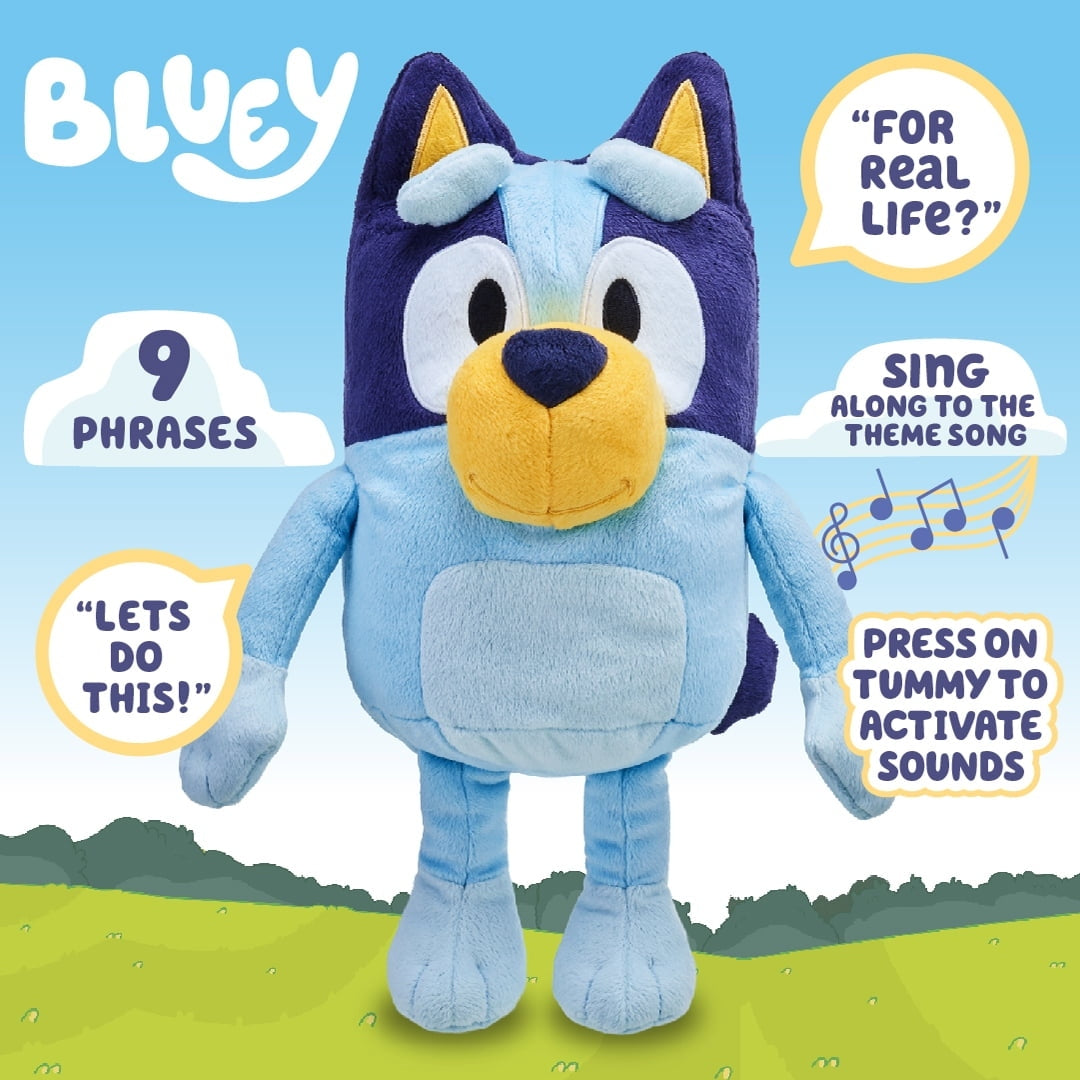 Bluey Talking and Interactive 13 in Plush Toys for Preschoolers 3-6 Years