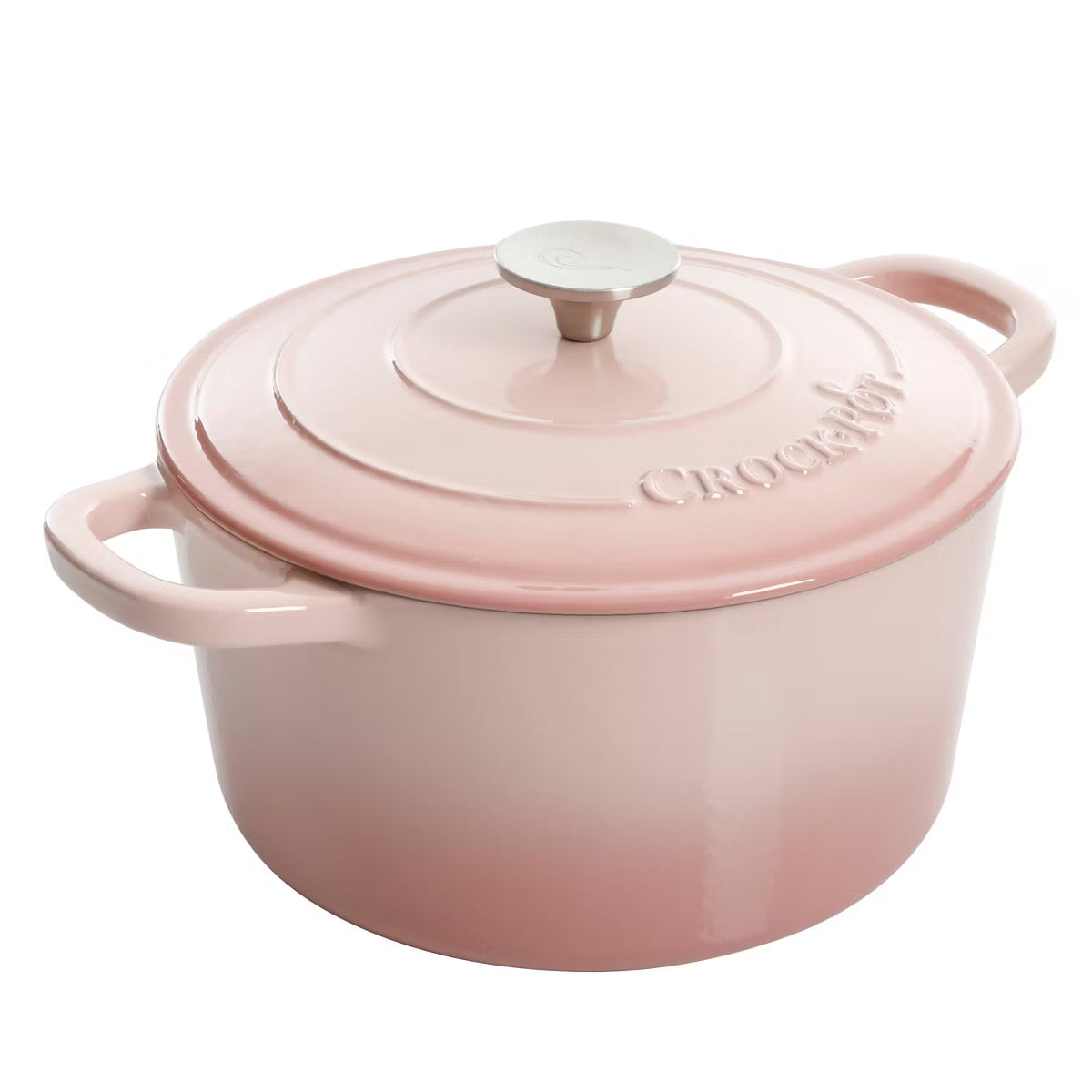 Crock Pot 5Qt Dutch Oven with Lid - Enamel - Cast Iron - Pistachio Green