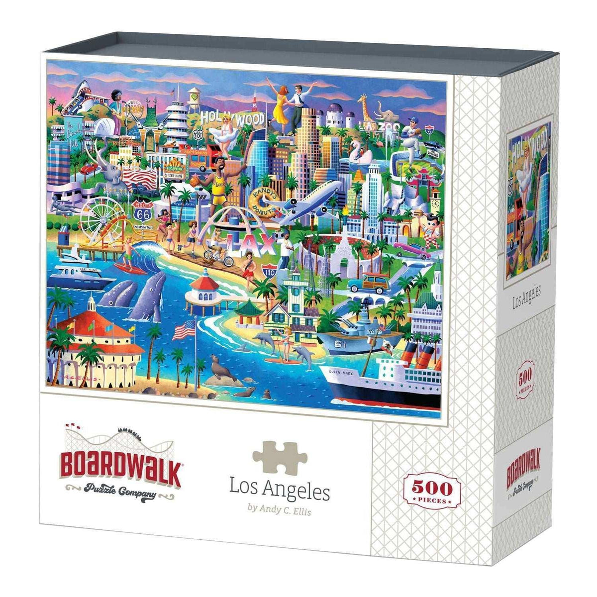 Boardwalk Assorted Jigsaw Puzzles, 3-pack