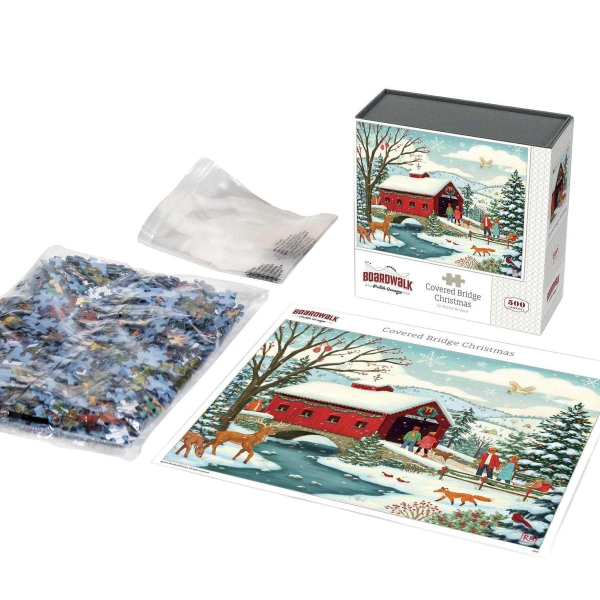 Boardwalk Assorted Jigsaw Puzzles, 3-pack