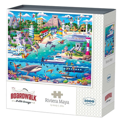 Boardwalk Assorted Jigsaw Puzzles, 3-pack
