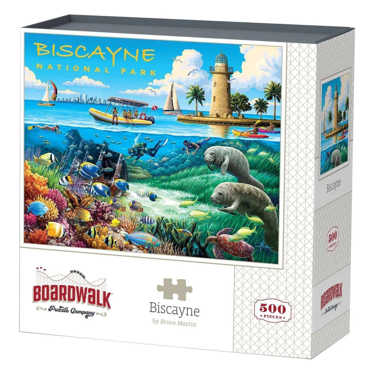 Boardwalk Assorted Jigsaw Puzzles, 3-pack