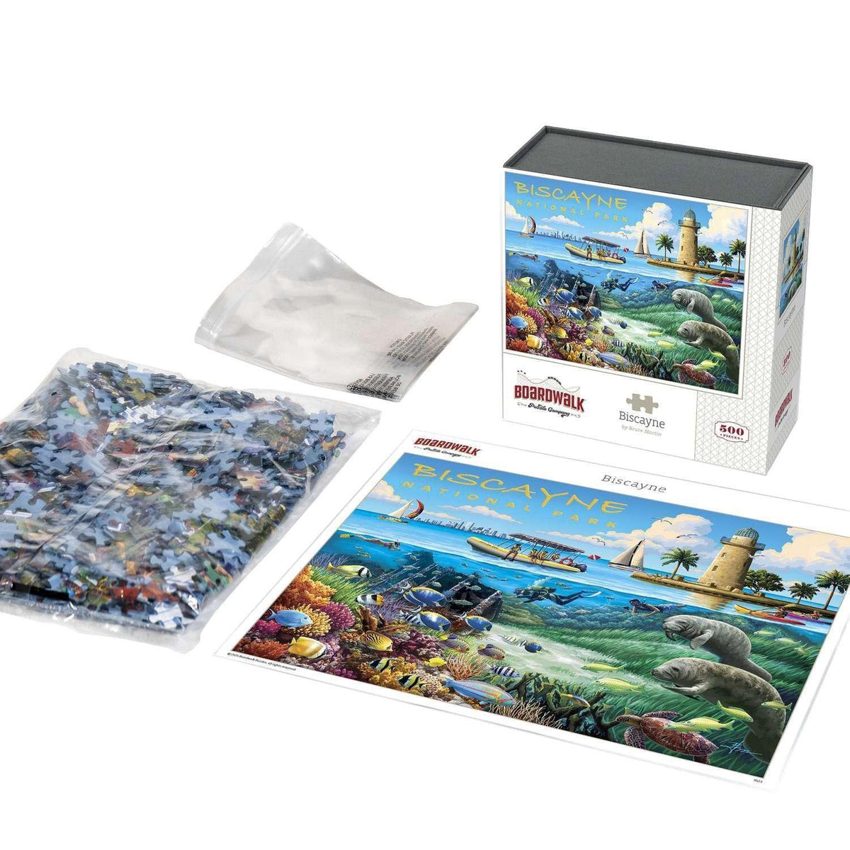 Boardwalk Assorted Jigsaw Puzzles, 3-pack