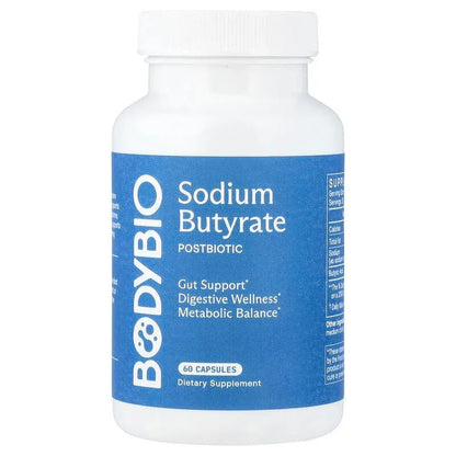 BodyBio, Sodium Butyrate, Capsules