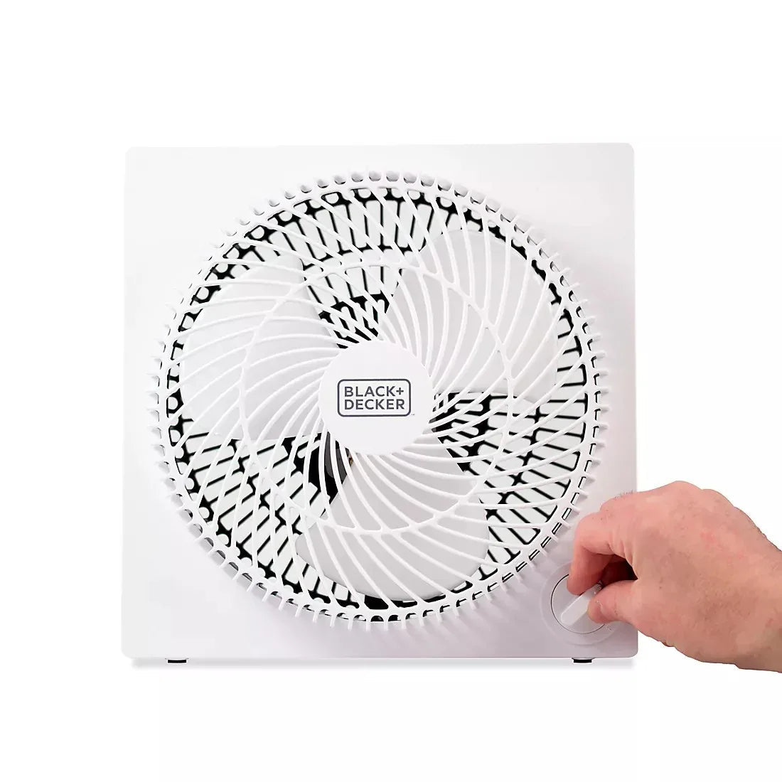 Black + Decker 9" Box Fan - White