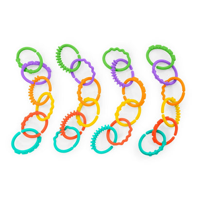 Bright Starts Lots of Links Take-Along Toys, Ages Newborn +