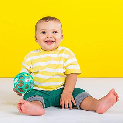 Bright Starts Oball Rattle Easy-Grasp Toy - Teal