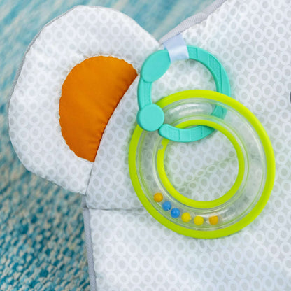 Bright Starts Tummy Time Prop & Play Baby Activity Mat for Infants, Polar Bear, Unisex