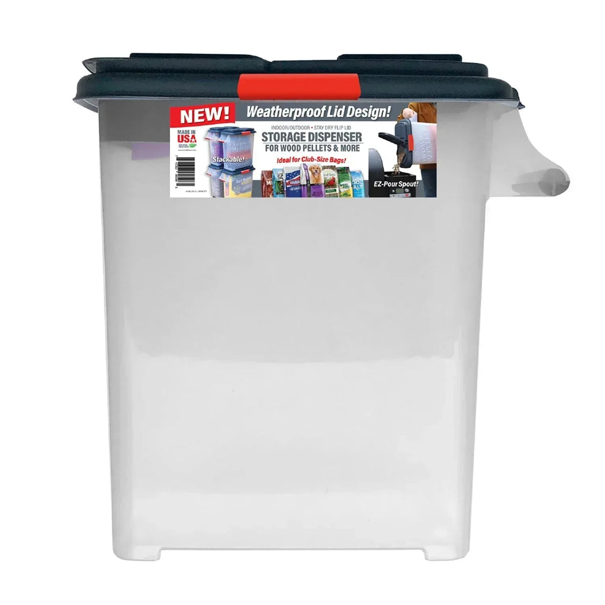 Buddeez 40Lb Pellet and Multi-Use Storage Dispenser