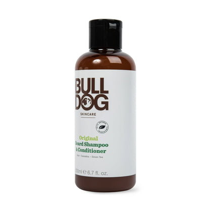 Bulldog Skincare for Men Original Beard Shampoo and Conditioner, 6.7 Oz