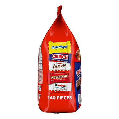 Butterfinger, Crunch, 100 Grand, Kinder & More Variety Candy, 140 ct.