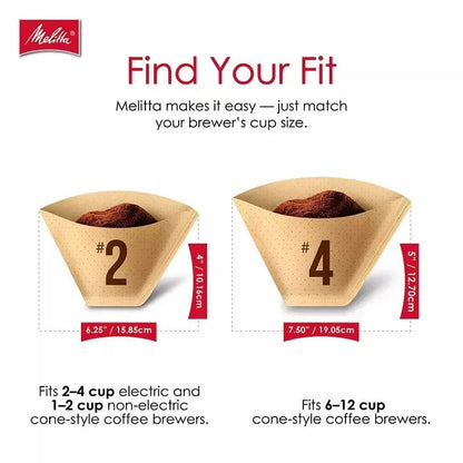 Melitta #4 Cone Coffee Filters, 300 ct.