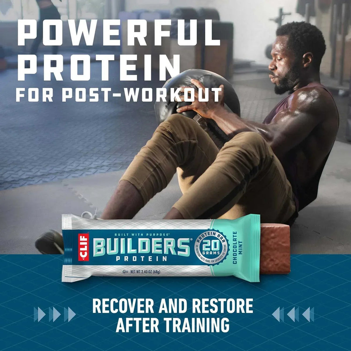 CLIF BUILDERS Gluten Free Protein Bars, Variety Pack, 18 pk.