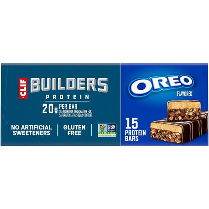 CLIF BUILDERS Protein Bars OREO-Flavored, 2.4 oz., 15 pk.