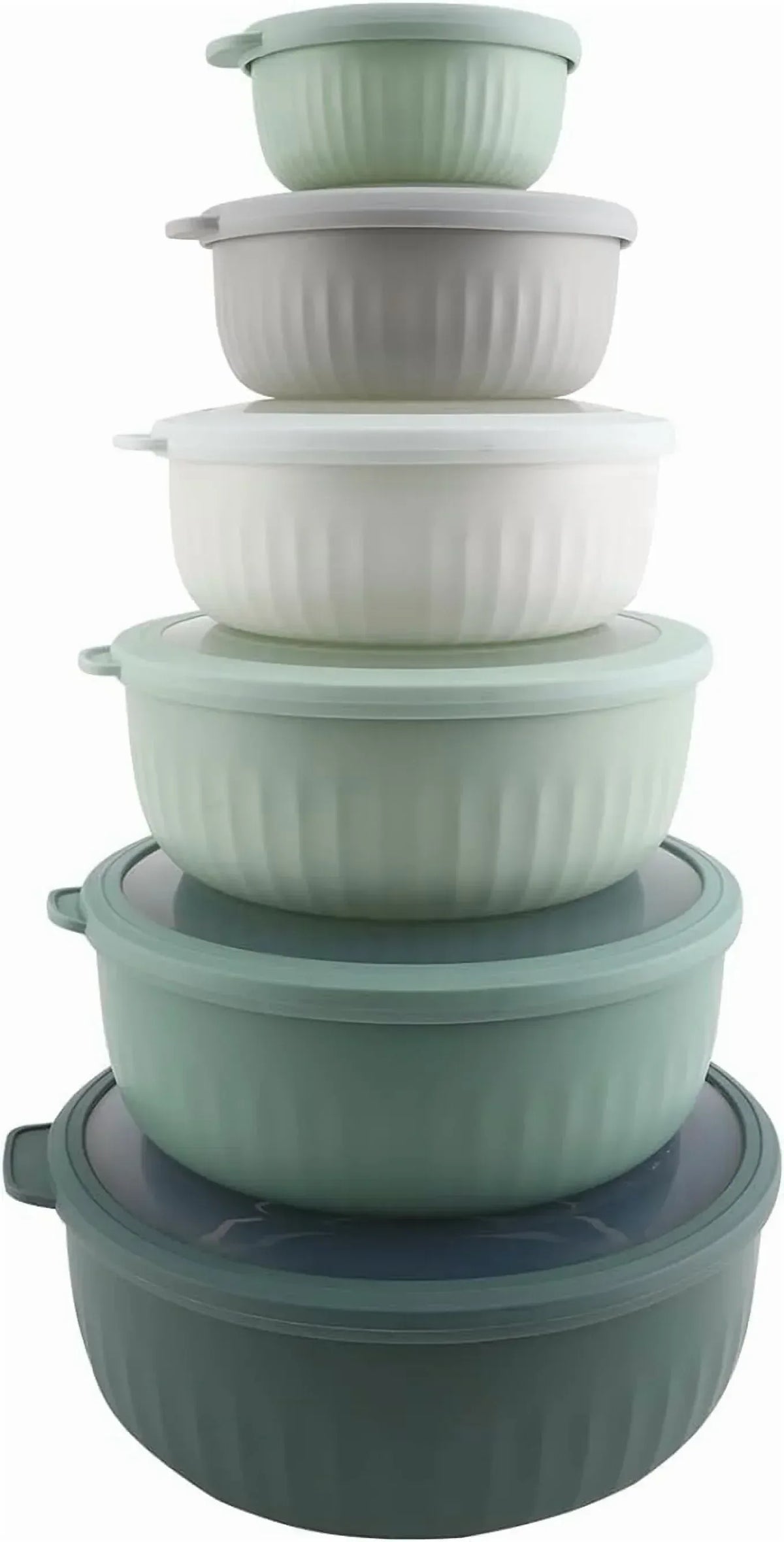 COOK WITH COLOR Meal Prep Containers Wide Mixing Bowls Food Storage Containers with Lid