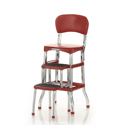 Black Retro Counter Chair / Step Stool
