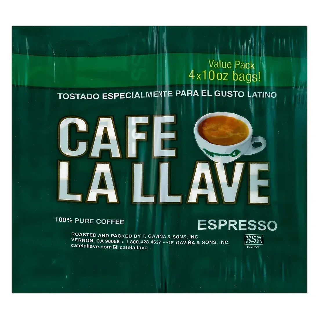 Cafe La Llave Espresso, 4 pk./10 oz.