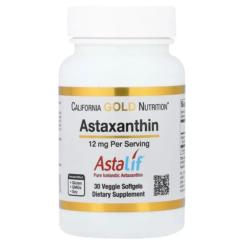 California Gold Nutrition, Astaxanthin, Astalif® Pure Icelandic, 12 mg