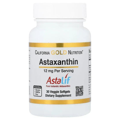 California Gold Nutrition, Astaxanthin, Astalif® Pure Icelandic, 12 mg
