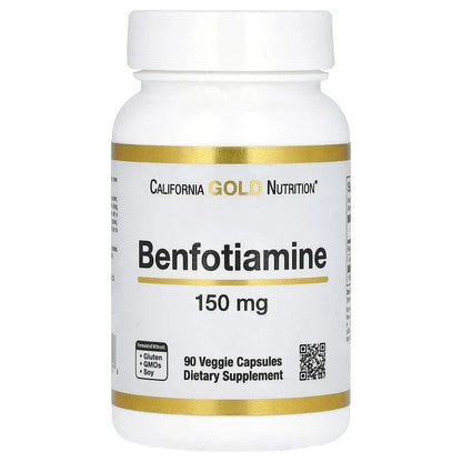 California Gold Nutrition, Benfotiamine with L-Leucine, 90 Veggie Capsules