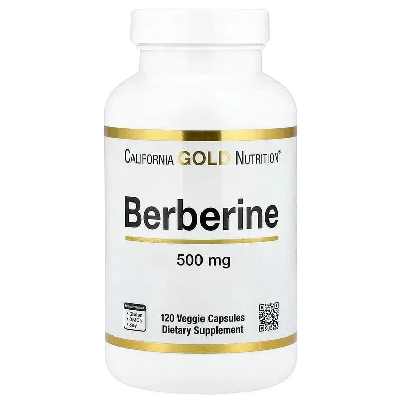 California Gold Nutrition, Berberine HCI, 500 mg, 120 Veggie Capsules