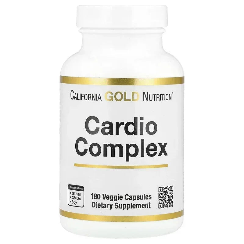 California Gold Nutrition, Cardio Complex with CardioAmino Blend, CardioPhyto Blend and Coenzyme Q10, 180 Veggie Capsules