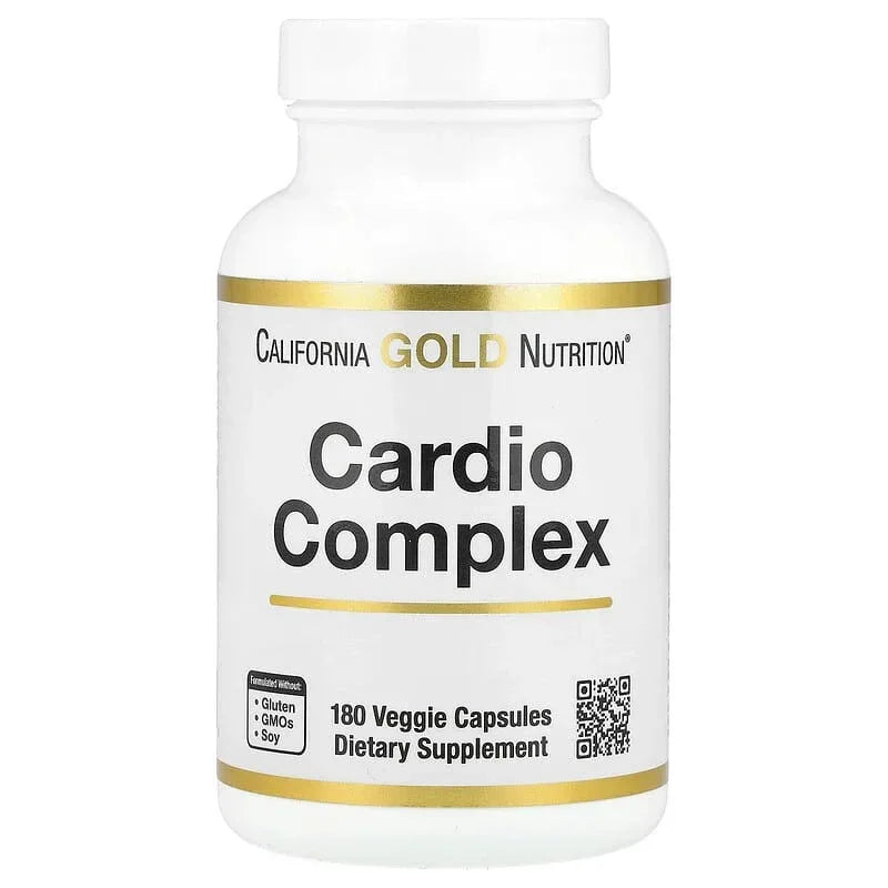 California Gold Nutrition, Cardio Complex with CardioAmino Blend, CardioPhyto Blend and Coenzyme Q10, 180 Veggie Capsules