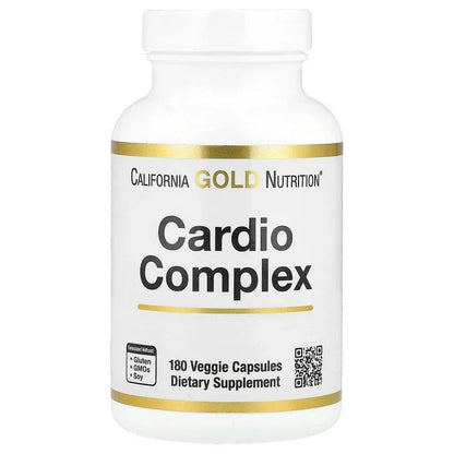 California Gold Nutrition, Cardio Complex with CardioAmino Blend, CardioPhyto Blend and Coenzyme Q10, 180 Veggie Capsules