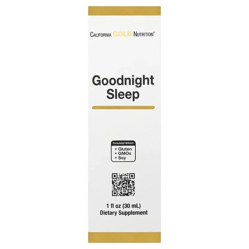 California Gold Nutrition, Goodnight Sleep with Fresh Milky Oat Seed, St. John's Wort, Skullcap, and Passion Flower Herbs, 1 fl oz (30 ml)