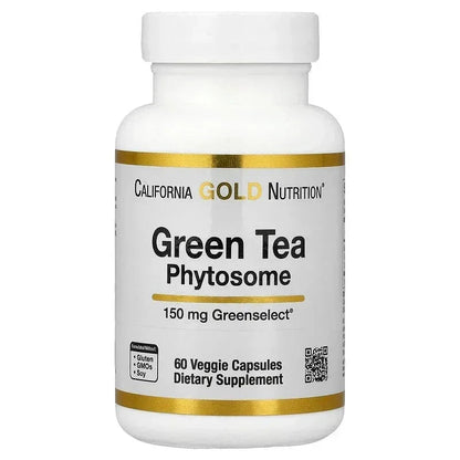 California Gold Nutrition, Green Tea Phytosome, 150 mg, 60 Veggie Capsules