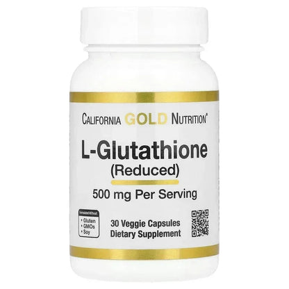 California Gold Nutrition, L-Glutathione (Reduced), 500 mg