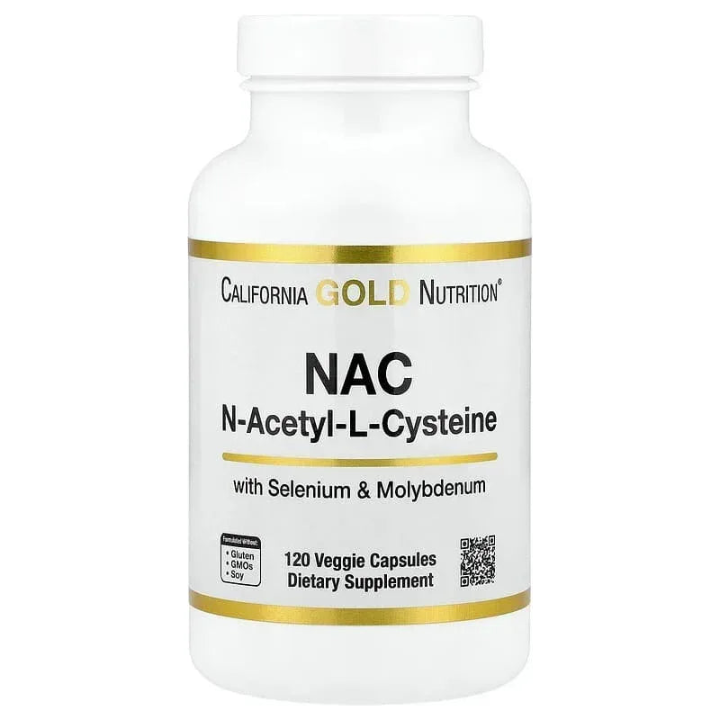 California Gold Nutrition, N-Acetyl-L-Cysteine with Molybdenum and Selenium, 120 Veggie Capsules