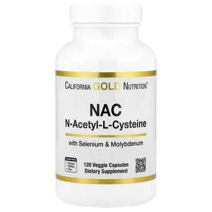 California Gold Nutrition, N-Acetyl-L-Cysteine with Molybdenum and Selenium, 120 Veggie Capsules