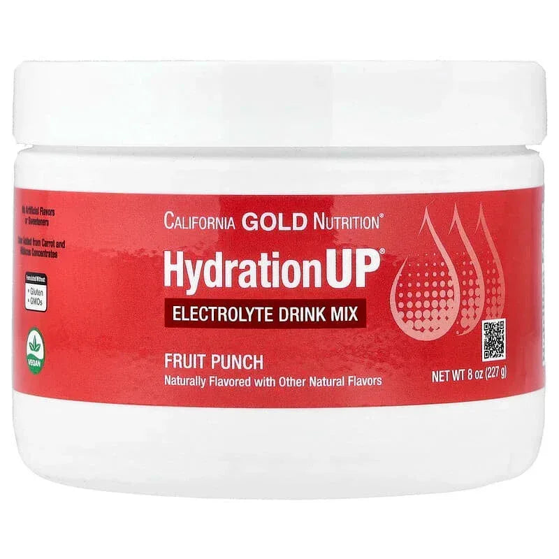 California Gold Nutrition, HydrationUP®, Electrolyte Drink Mix with Calcium, Potassium, Vitamin C, and Vitamin E