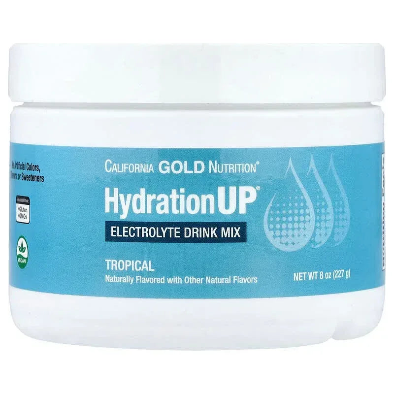 California Gold Nutrition, HydrationUP®, Electrolyte Drink Mix with Calcium, Potassium, Vitamin C, and Vitamin E