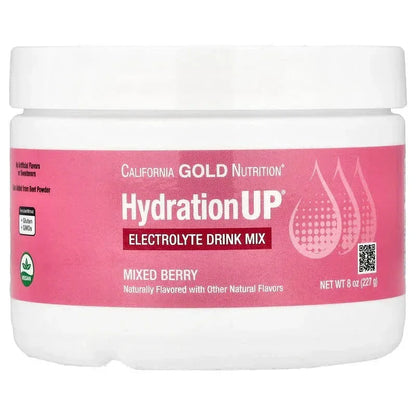 California Gold Nutrition, HydrationUP®, Electrolyte Drink Mix with Calcium, Potassium, Vitamin C, and Vitamin E
