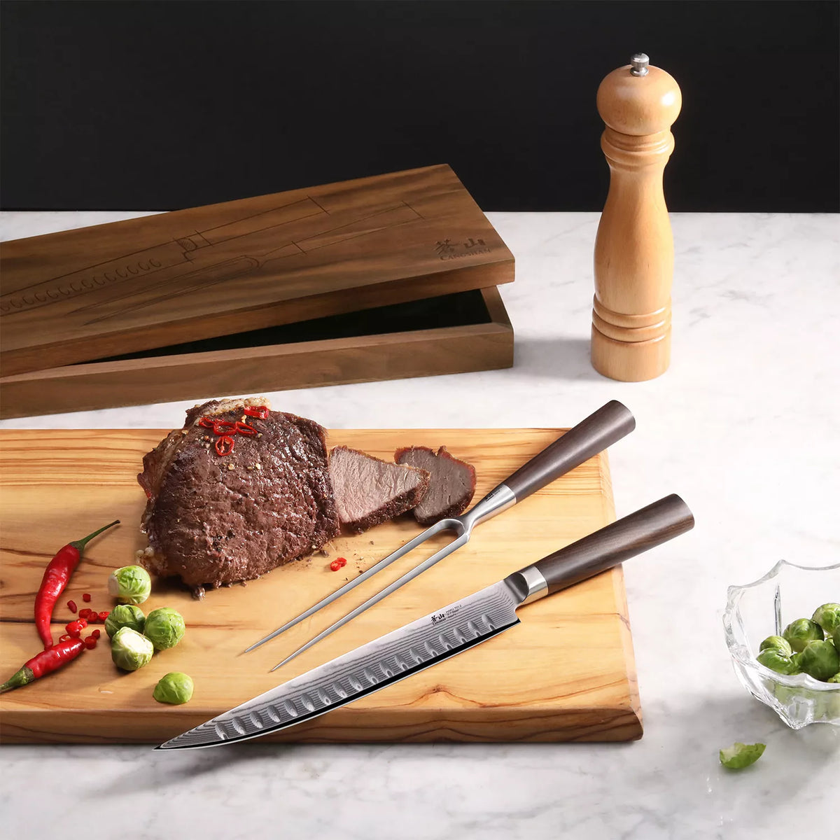 Cangshan Haku Carving Set
