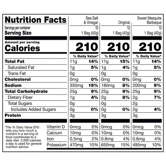 Cape Cod Kettle Cooked Potato Chips, Variety Pack, 1.5 oz, 36-count
